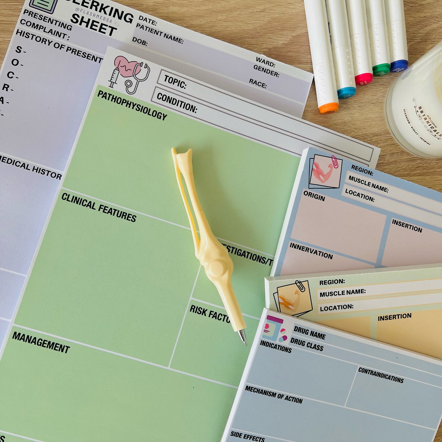 The Pharmacology Flashcards Notepad