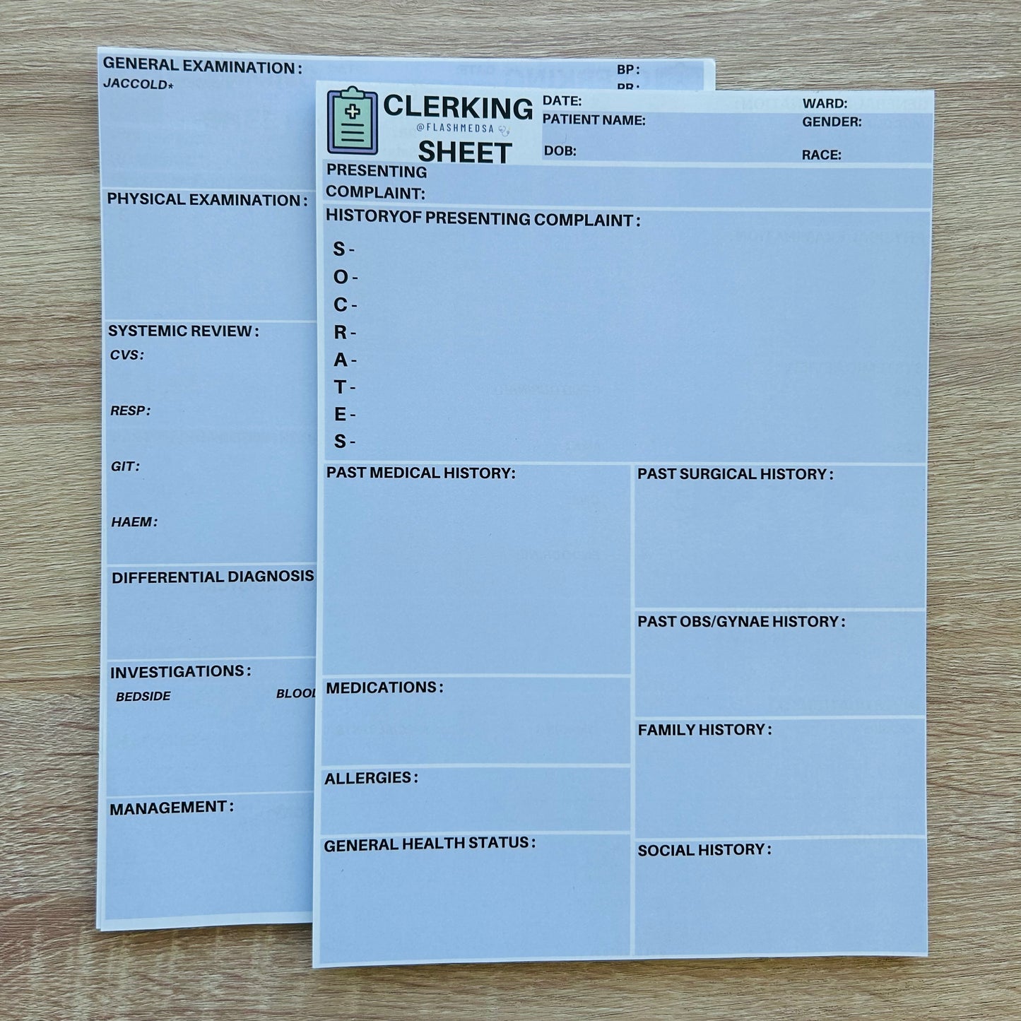 The Clerking Sheet Notepad